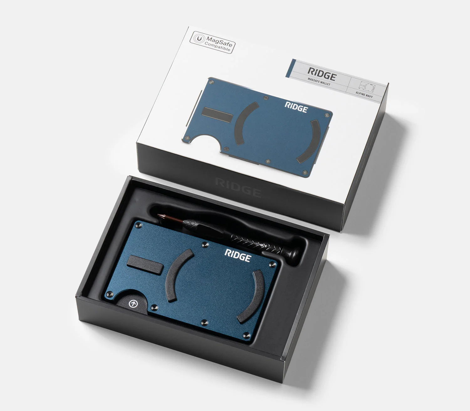 Ridge Wallet MagSafe Alpine Navy