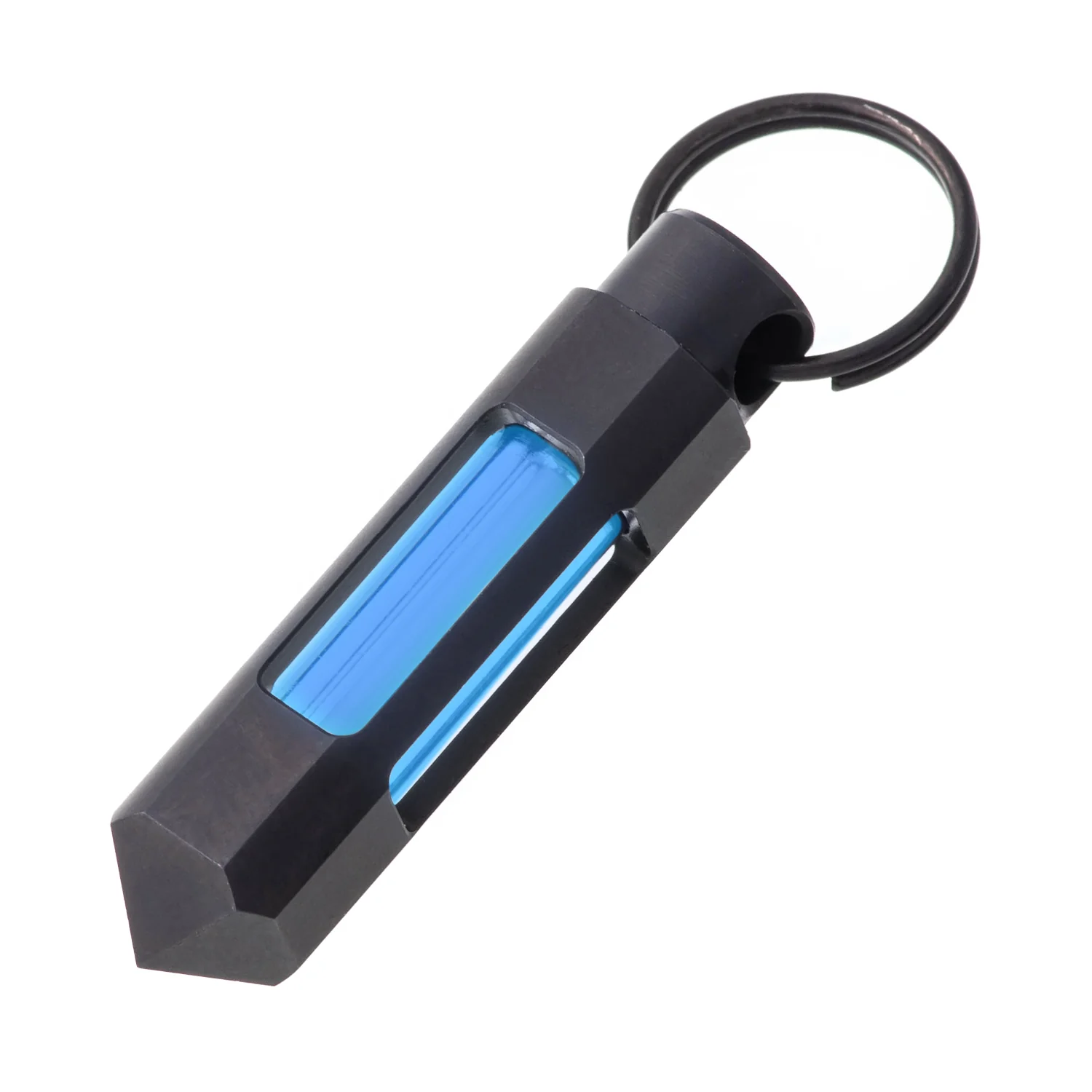 Blue Glow FOB Tritium Keychain